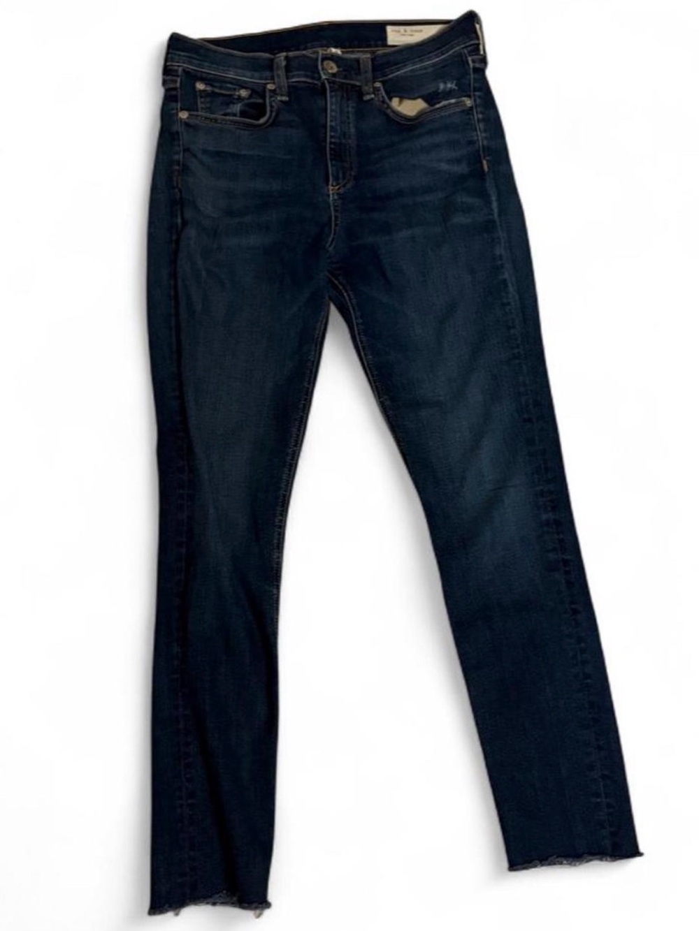 rag & bone Women's High Rise Skinny Jeans - Dark Indigo